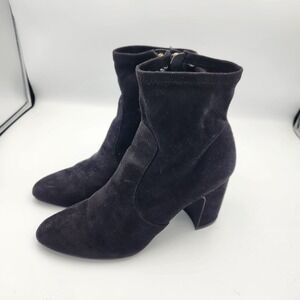 Unisa Unlolra 2 Boots Womens‎ 6 M Ankle Booties Heels Black  Side Zipper